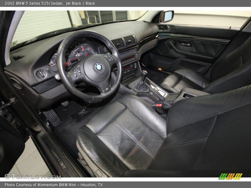 Black Interior - 2002 5 Series 525i Sedan 