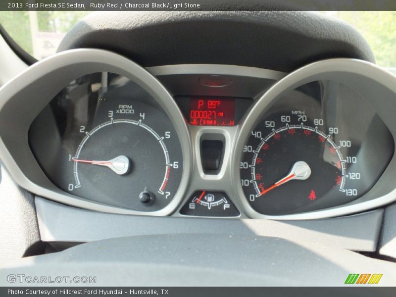 Ruby Red / Charcoal Black/Light Stone 2013 Ford Fiesta SE Sedan