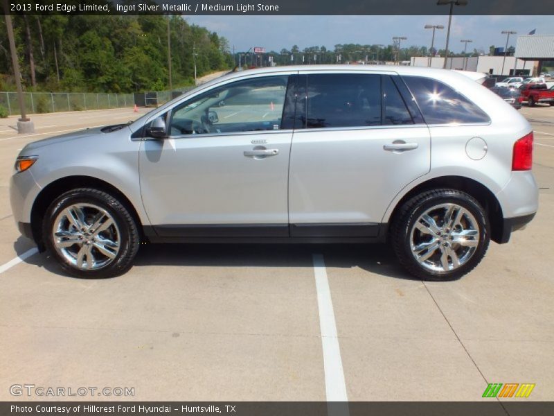 Ingot Silver Metallic / Medium Light Stone 2013 Ford Edge Limited