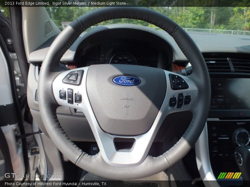 Ingot Silver Metallic / Medium Light Stone 2013 Ford Edge Limited