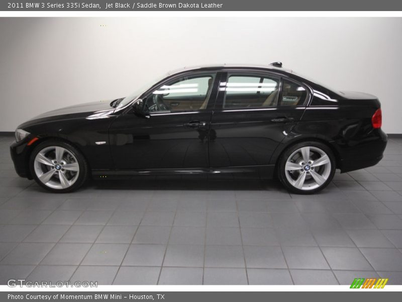 Jet Black / Saddle Brown Dakota Leather 2011 BMW 3 Series 335i Sedan
