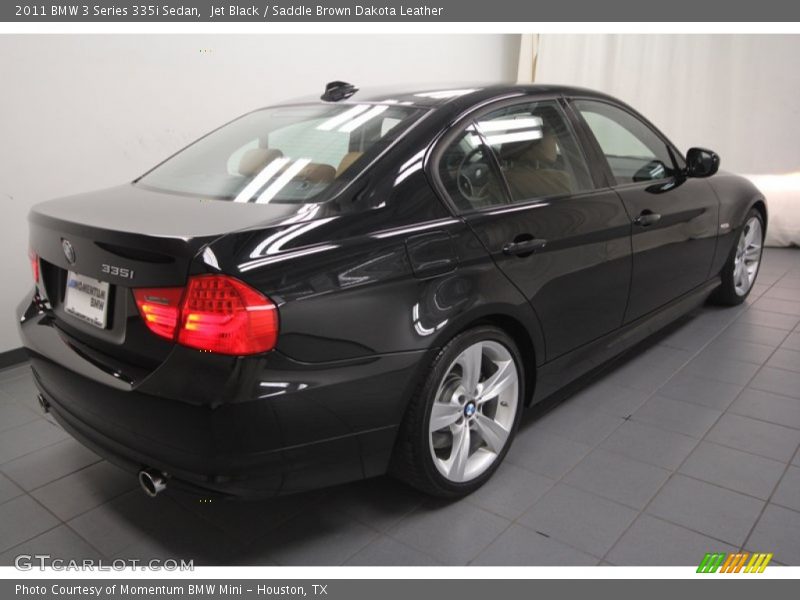 Jet Black / Saddle Brown Dakota Leather 2011 BMW 3 Series 335i Sedan