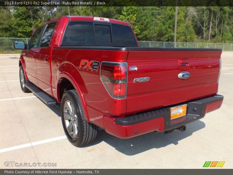 Ruby Red Metallic / Black 2013 Ford F150 FX2 SuperCrew