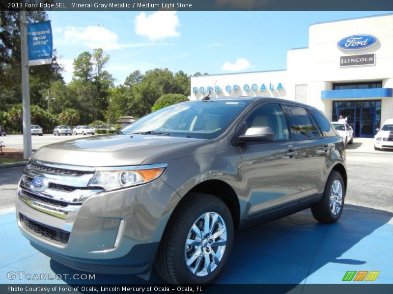 Mineral Gray Metallic / Medium Light Stone 2013 Ford Edge SEL