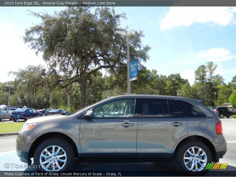 Mineral Gray Metallic / Medium Light Stone 2013 Ford Edge SEL