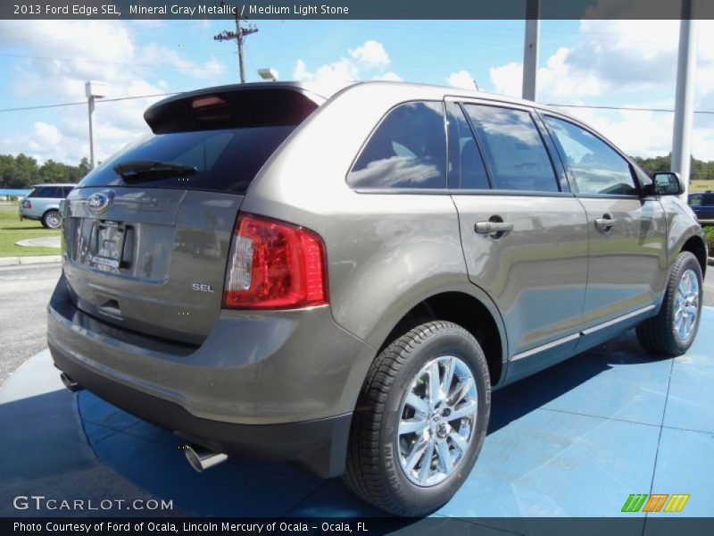 Mineral Gray Metallic / Medium Light Stone 2013 Ford Edge SEL