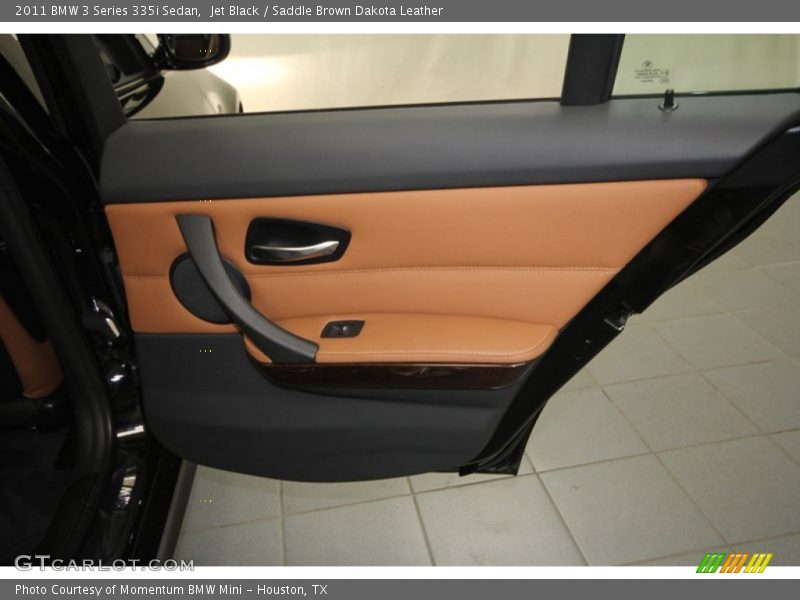 Jet Black / Saddle Brown Dakota Leather 2011 BMW 3 Series 335i Sedan