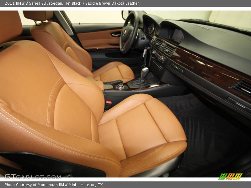 Jet Black / Saddle Brown Dakota Leather 2011 BMW 3 Series 335i Sedan