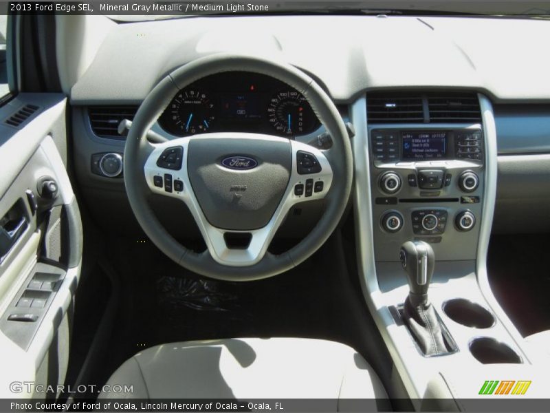 Mineral Gray Metallic / Medium Light Stone 2013 Ford Edge SEL