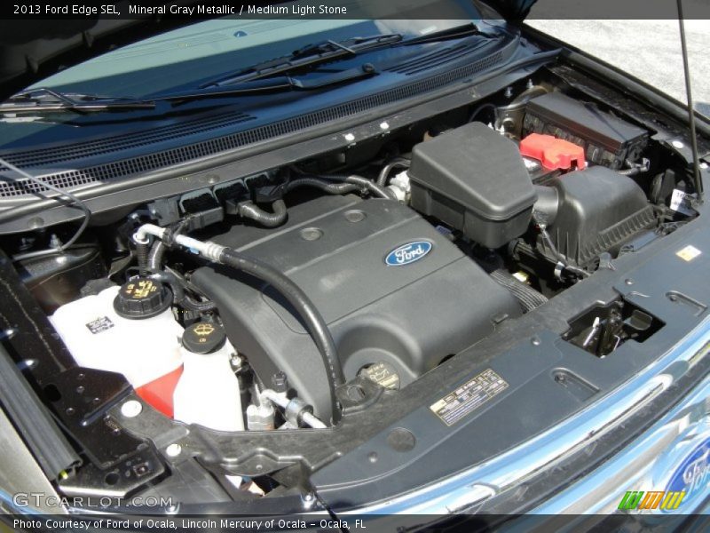 Mineral Gray Metallic / Medium Light Stone 2013 Ford Edge SEL