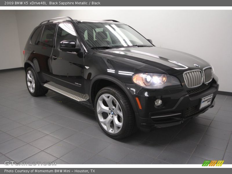 Black Sapphire Metallic / Black 2009 BMW X5 xDrive48i