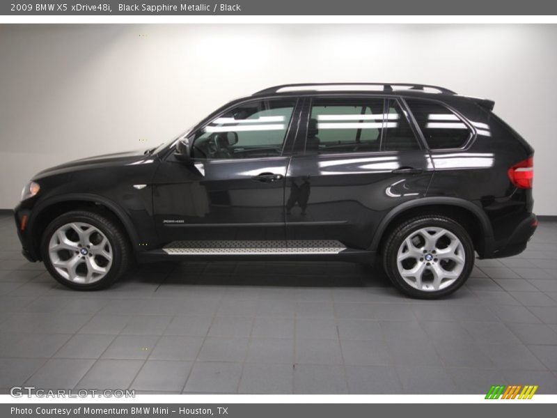 Black Sapphire Metallic / Black 2009 BMW X5 xDrive48i
