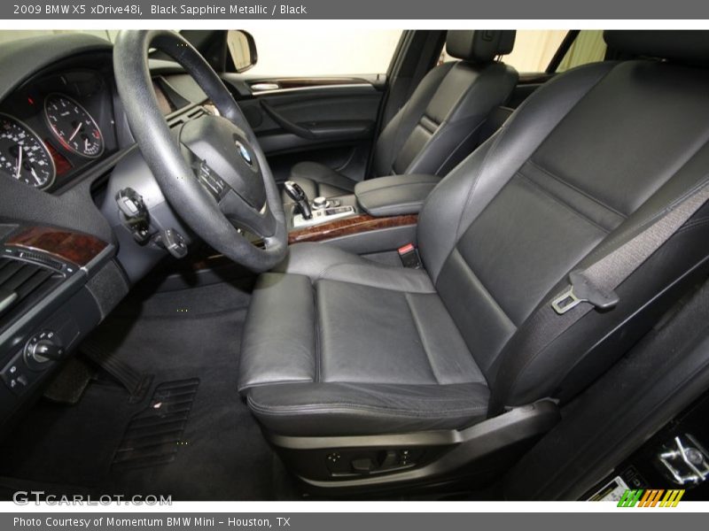 Black Sapphire Metallic / Black 2009 BMW X5 xDrive48i