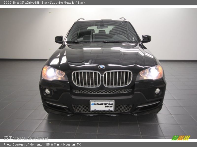 Black Sapphire Metallic / Black 2009 BMW X5 xDrive48i