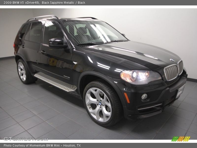 Black Sapphire Metallic / Black 2009 BMW X5 xDrive48i