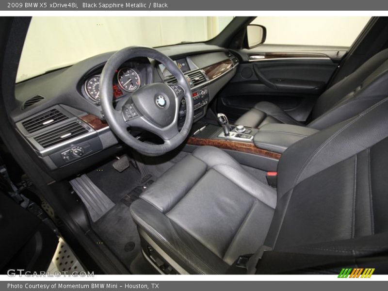 Black Sapphire Metallic / Black 2009 BMW X5 xDrive48i