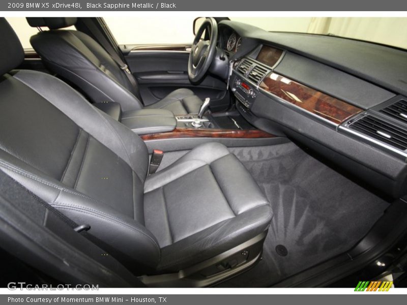 Black Sapphire Metallic / Black 2009 BMW X5 xDrive48i