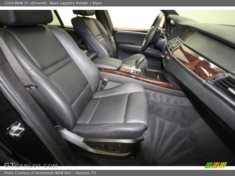 Black Sapphire Metallic / Black 2009 BMW X5 xDrive48i