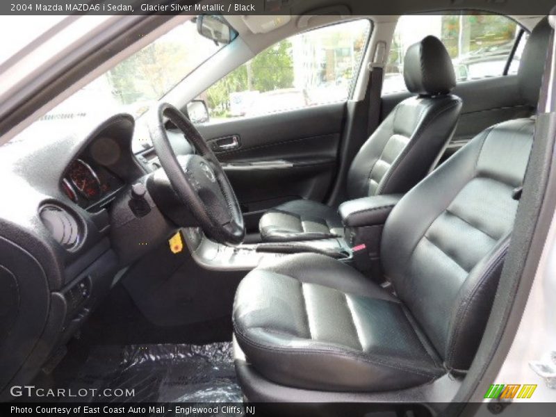 Glacier Silver Metallic / Black 2004 Mazda MAZDA6 i Sedan