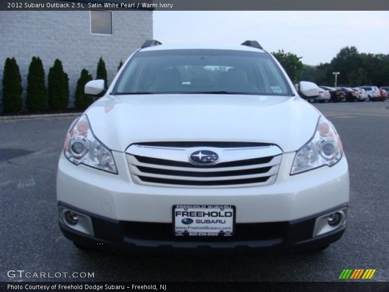 Satin White Pearl / Warm Ivory 2012 Subaru Outback 2.5i