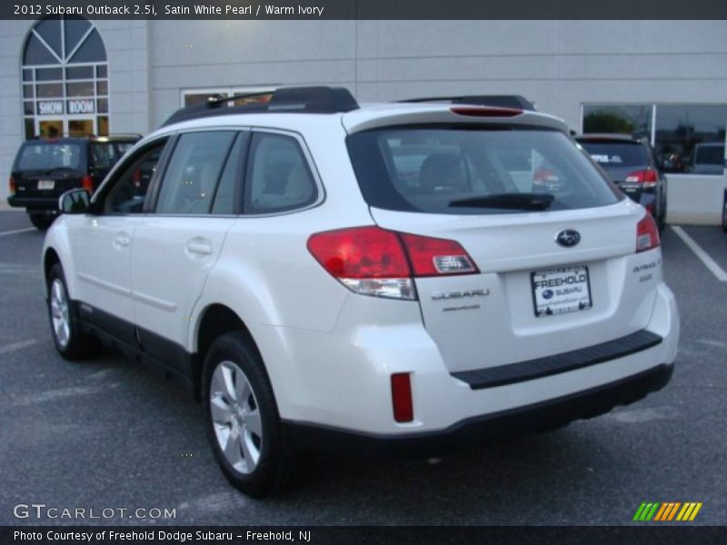 Satin White Pearl / Warm Ivory 2012 Subaru Outback 2.5i