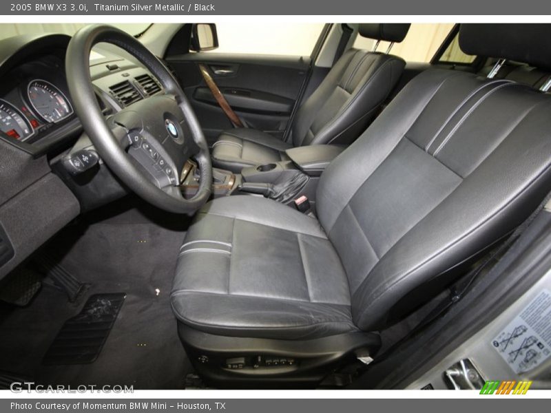 Titanium Silver Metallic / Black 2005 BMW X3 3.0i