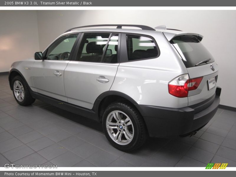 Titanium Silver Metallic / Black 2005 BMW X3 3.0i