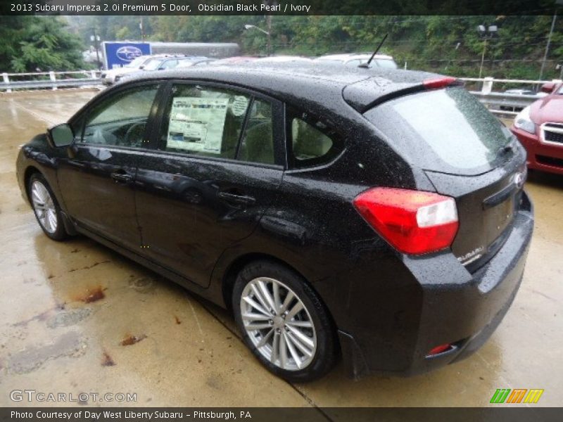 Obsidian Black Pearl / Ivory 2013 Subaru Impreza 2.0i Premium 5 Door