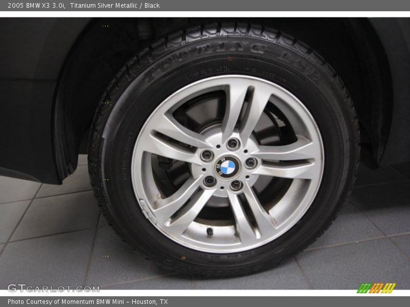 Titanium Silver Metallic / Black 2005 BMW X3 3.0i