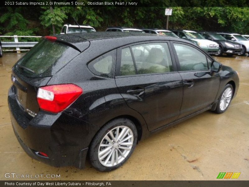 Obsidian Black Pearl / Ivory 2013 Subaru Impreza 2.0i Premium 5 Door
