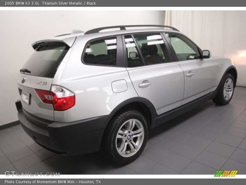 Titanium Silver Metallic / Black 2005 BMW X3 3.0i
