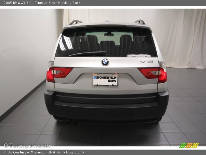 Titanium Silver Metallic / Black 2005 BMW X3 3.0i