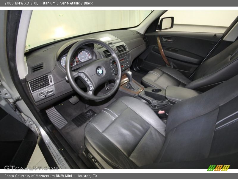 Titanium Silver Metallic / Black 2005 BMW X3 3.0i