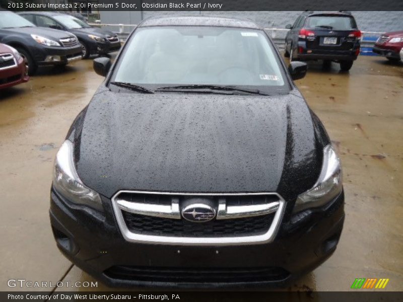 Obsidian Black Pearl / Ivory 2013 Subaru Impreza 2.0i Premium 5 Door