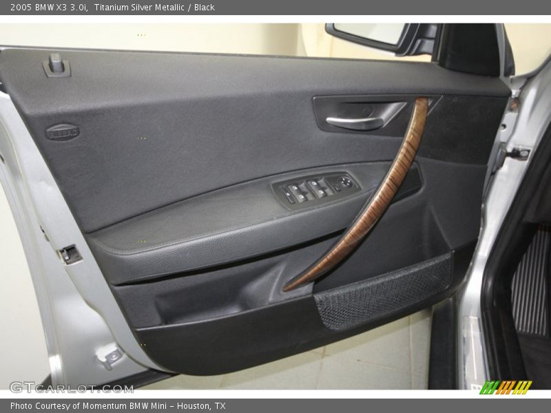 Titanium Silver Metallic / Black 2005 BMW X3 3.0i