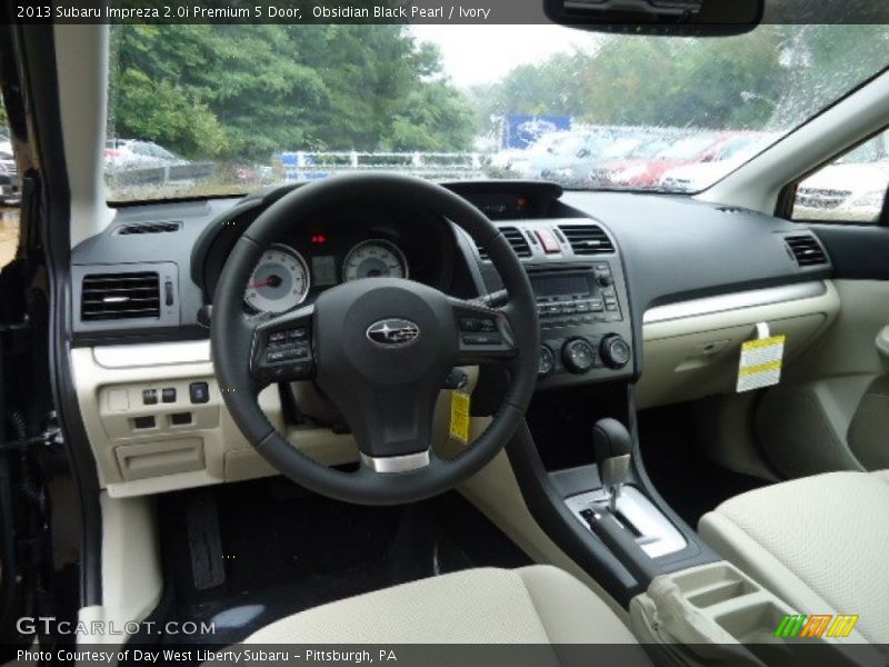 Ivory Interior - 2013 Impreza 2.0i Premium 5 Door 