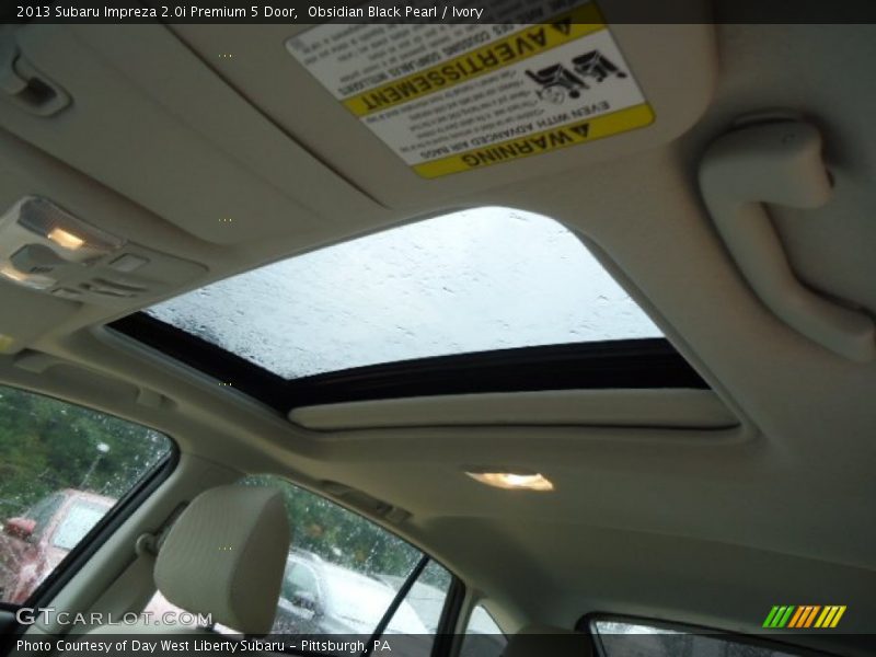 Obsidian Black Pearl / Ivory 2013 Subaru Impreza 2.0i Premium 5 Door