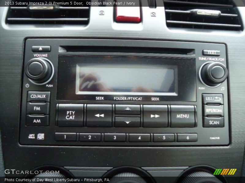 Audio System of 2013 Impreza 2.0i Premium 5 Door