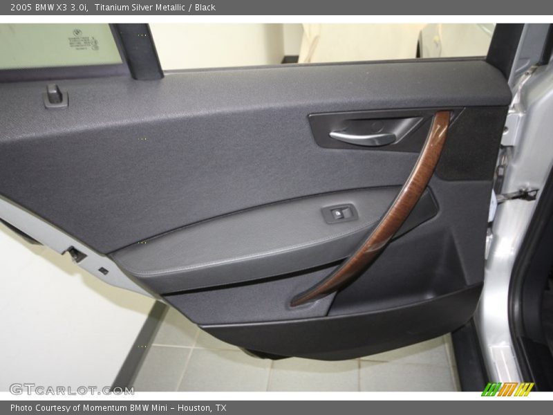 Titanium Silver Metallic / Black 2005 BMW X3 3.0i