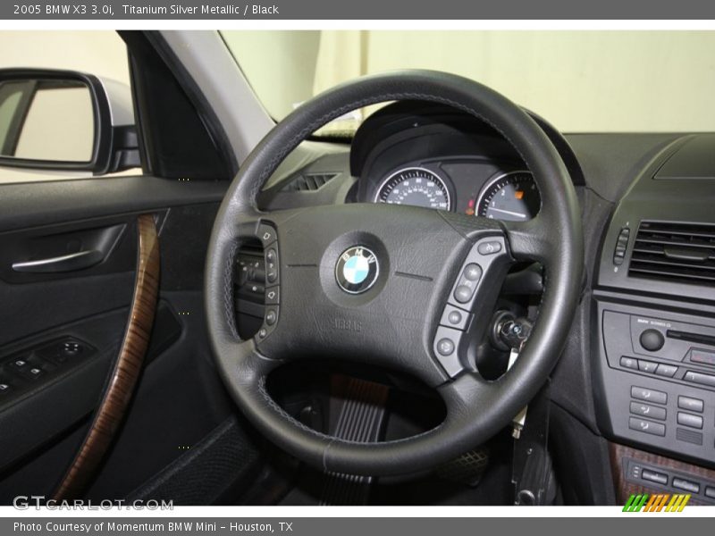 Titanium Silver Metallic / Black 2005 BMW X3 3.0i