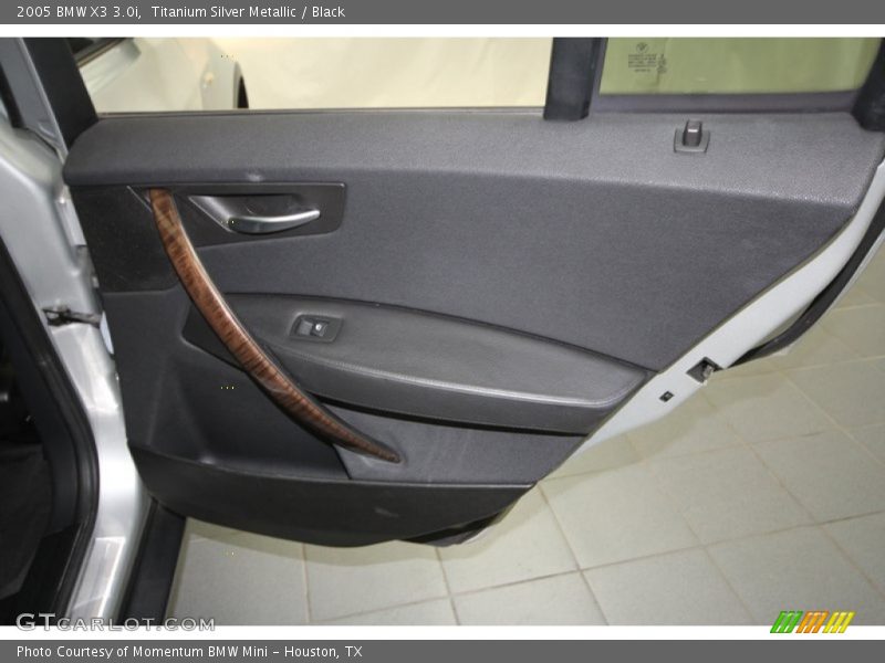 Titanium Silver Metallic / Black 2005 BMW X3 3.0i