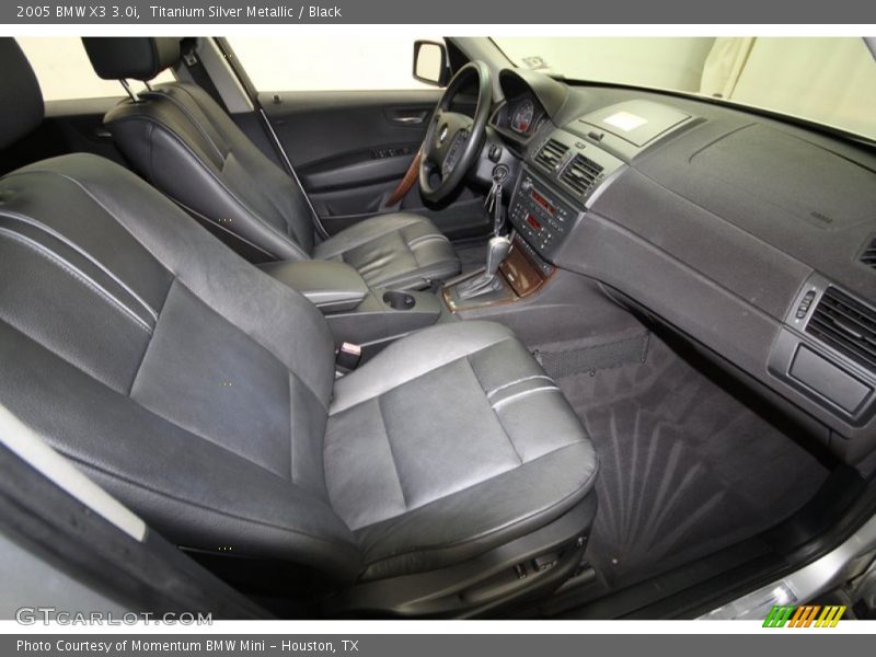 Titanium Silver Metallic / Black 2005 BMW X3 3.0i