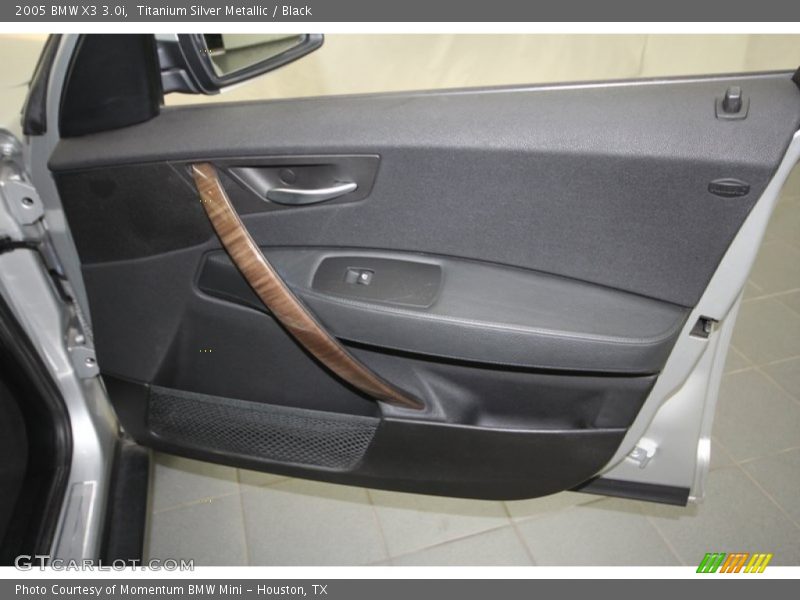 Titanium Silver Metallic / Black 2005 BMW X3 3.0i