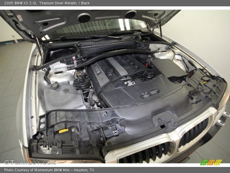 Titanium Silver Metallic / Black 2005 BMW X3 3.0i