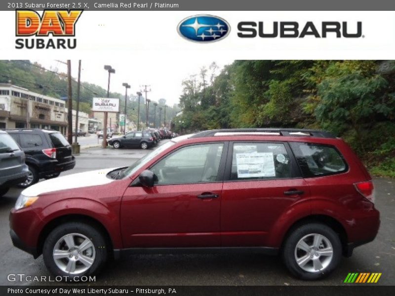 Camellia Red Pearl / Platinum 2013 Subaru Forester 2.5 X
