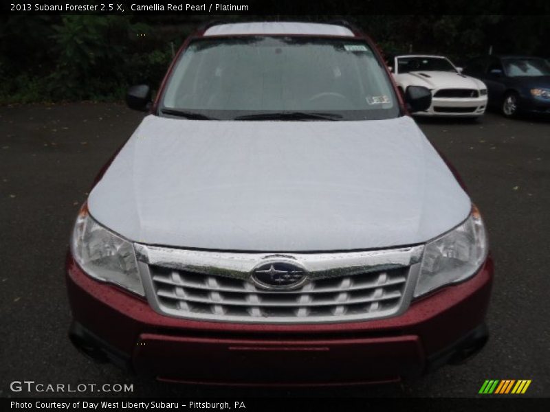 Camellia Red Pearl / Platinum 2013 Subaru Forester 2.5 X