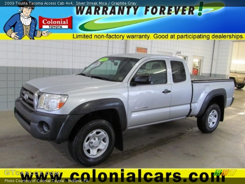 Silver Streak Mica / Graphite Gray 2009 Toyota Tacoma Access Cab 4x4