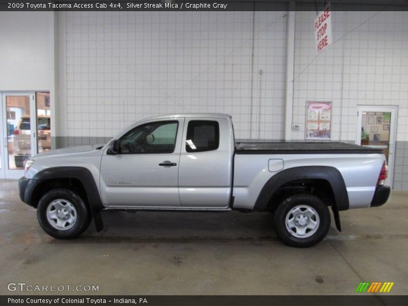 Silver Streak Mica / Graphite Gray 2009 Toyota Tacoma Access Cab 4x4