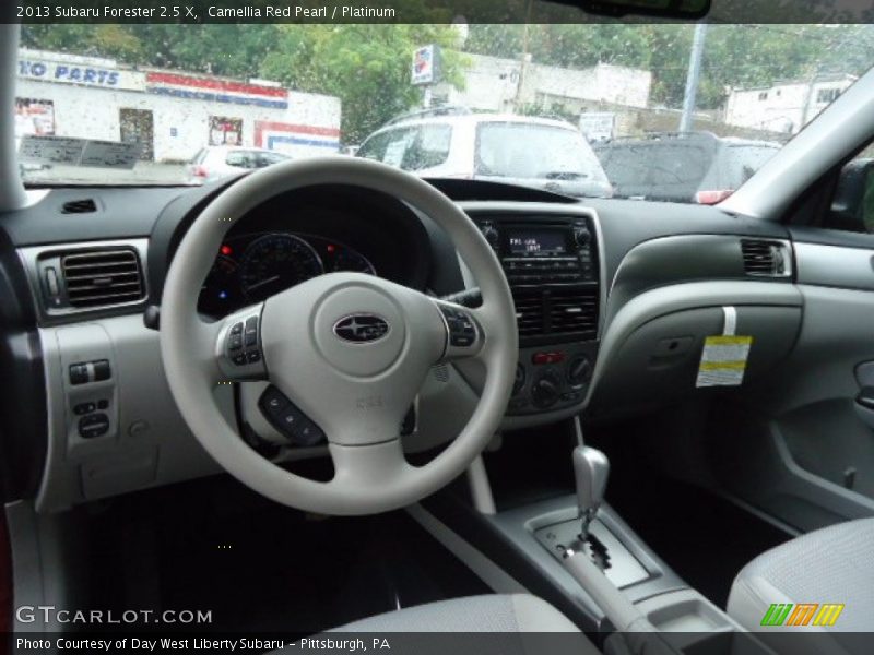 Camellia Red Pearl / Platinum 2013 Subaru Forester 2.5 X