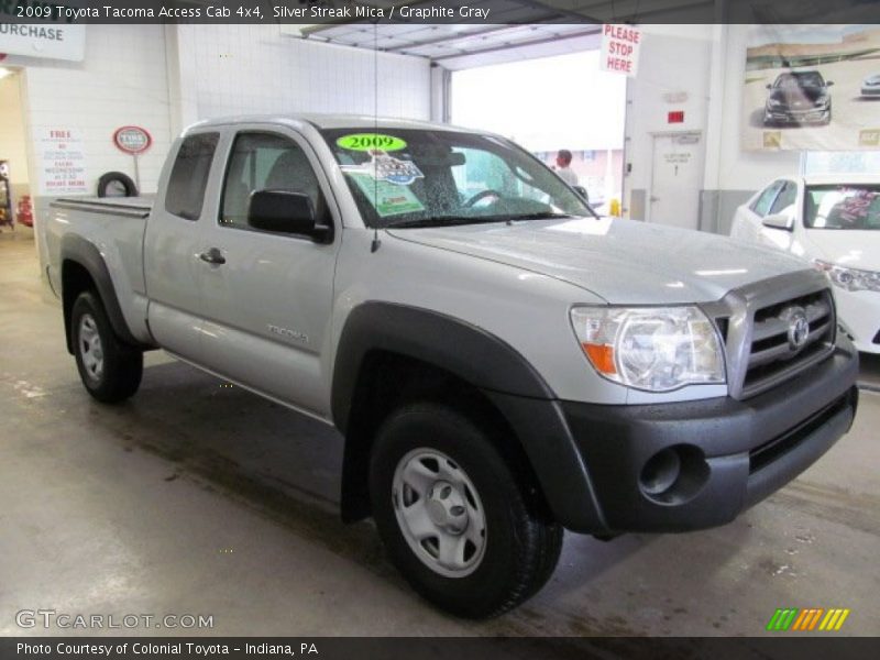 Silver Streak Mica / Graphite Gray 2009 Toyota Tacoma Access Cab 4x4